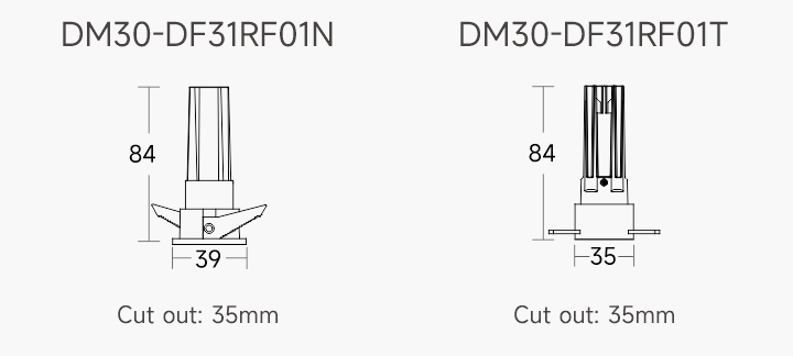 DELLA Mini Downlight line drawing