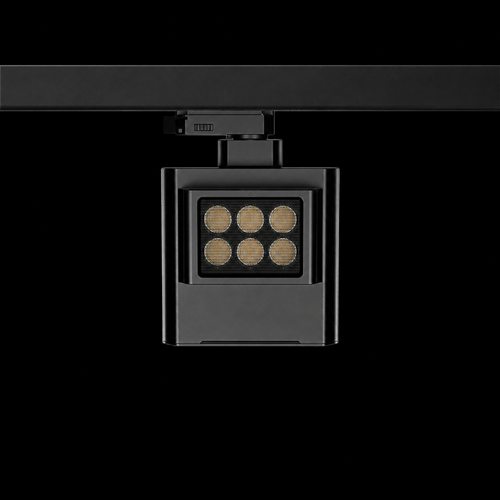 MEGA track light head on rail