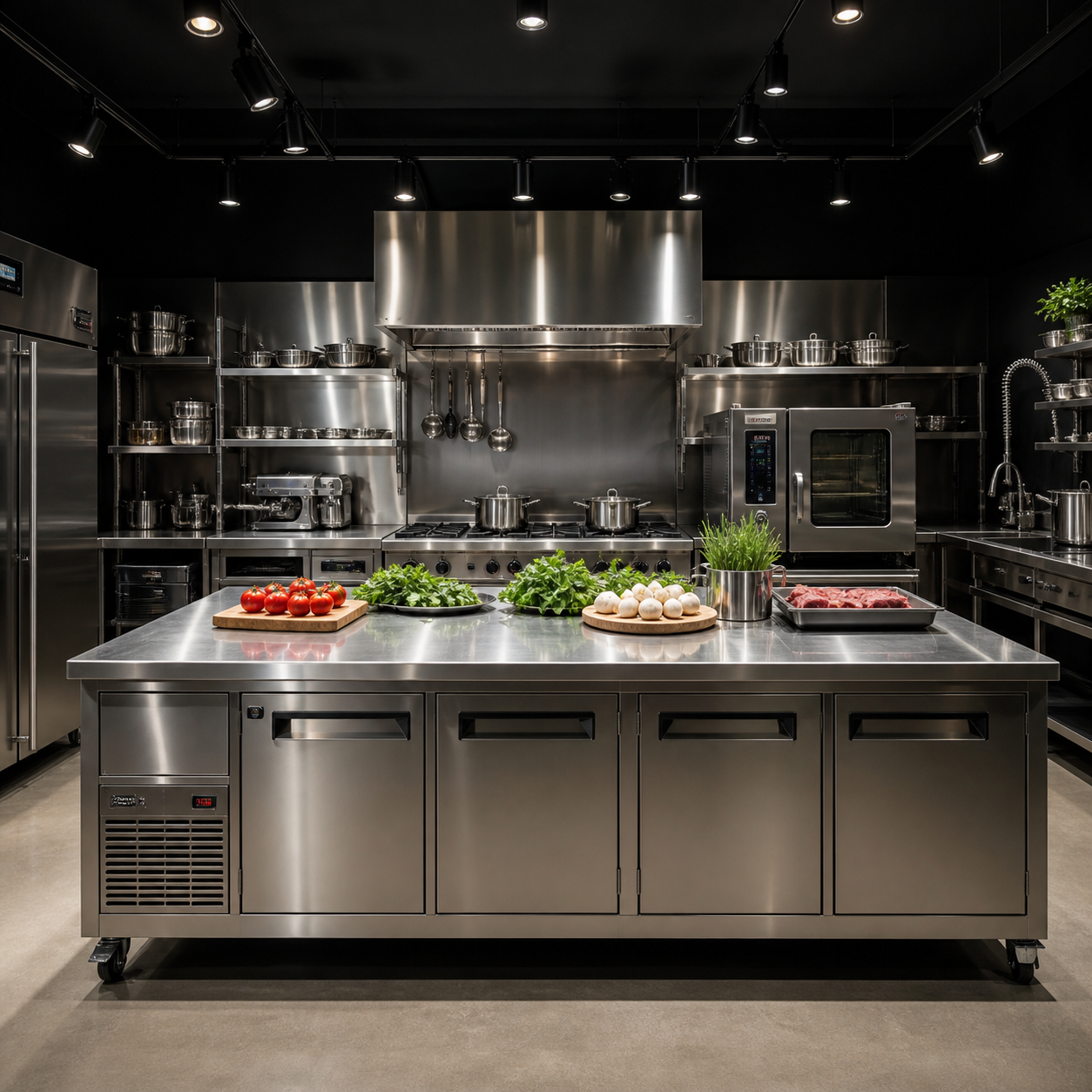 Kitchen island 4000K neutral white commercial kitchen lighting