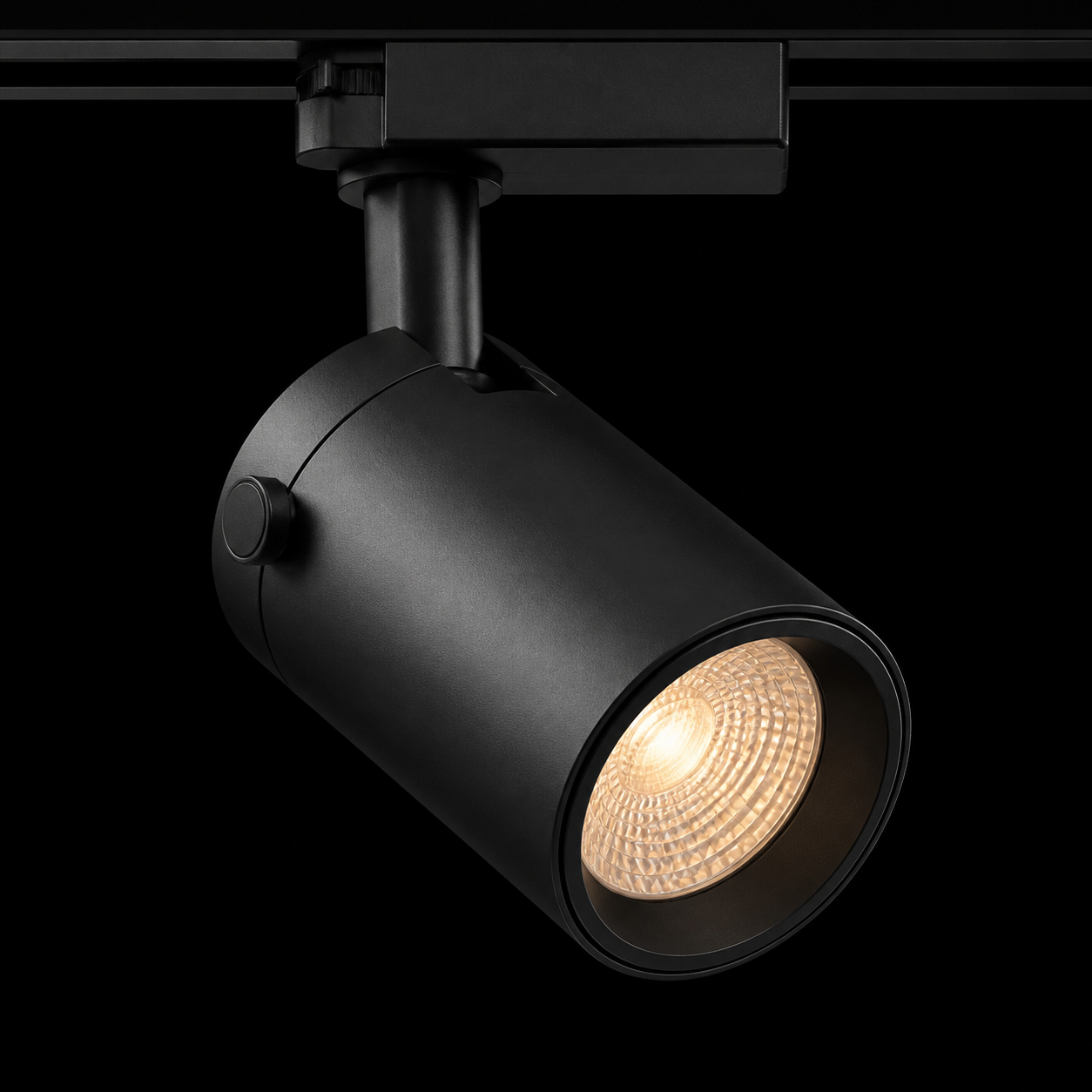 ENCORE LED track lighting fixture product shot matte black